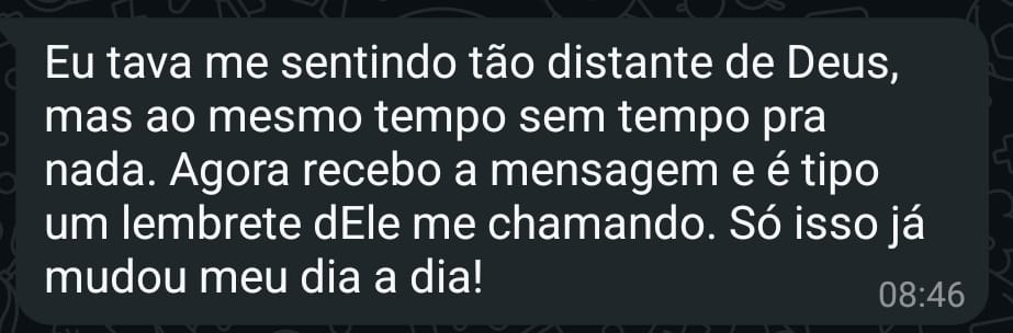 Depoimento de Juliana no WhatsApp