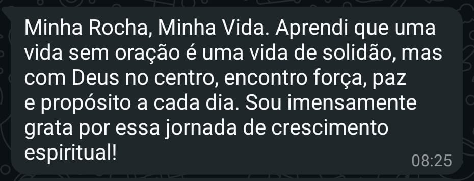 Depoimento de Luciana no WhatsApp